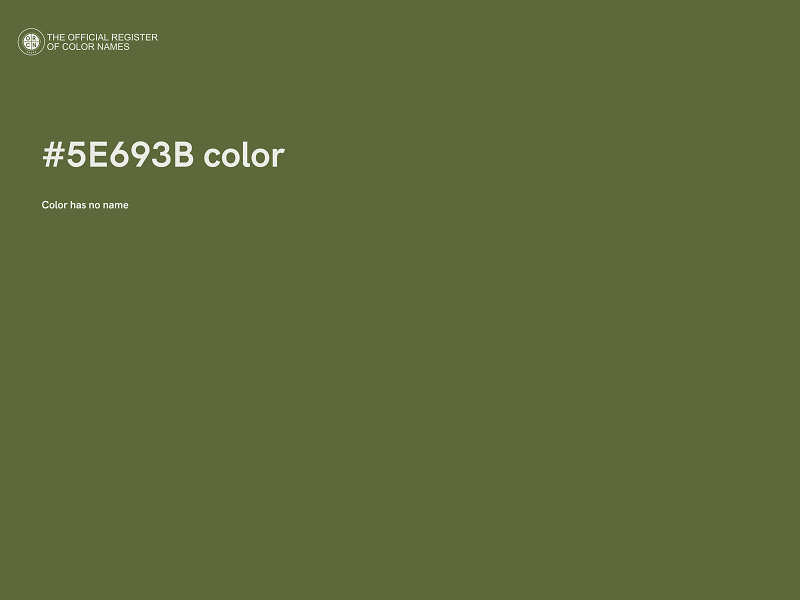 #5E693B color image