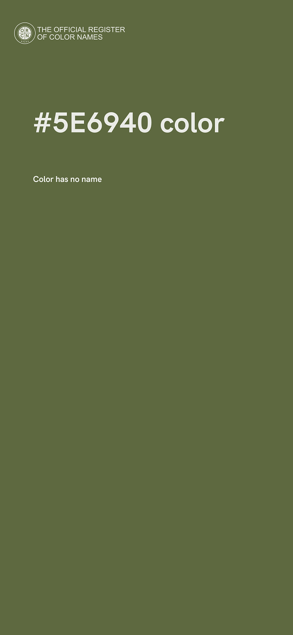 #5E6940 color image
