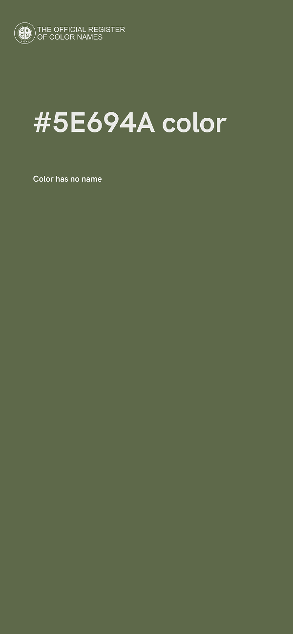 #5E694A color image