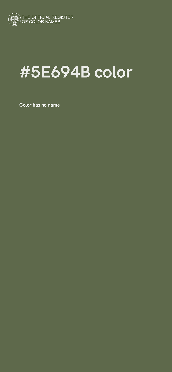 #5E694B color image