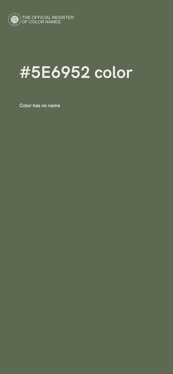 #5E6952 color image