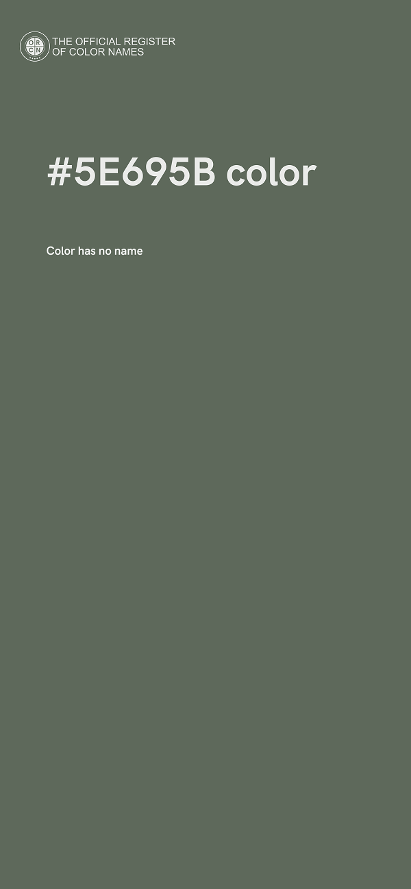 #5E695B color image