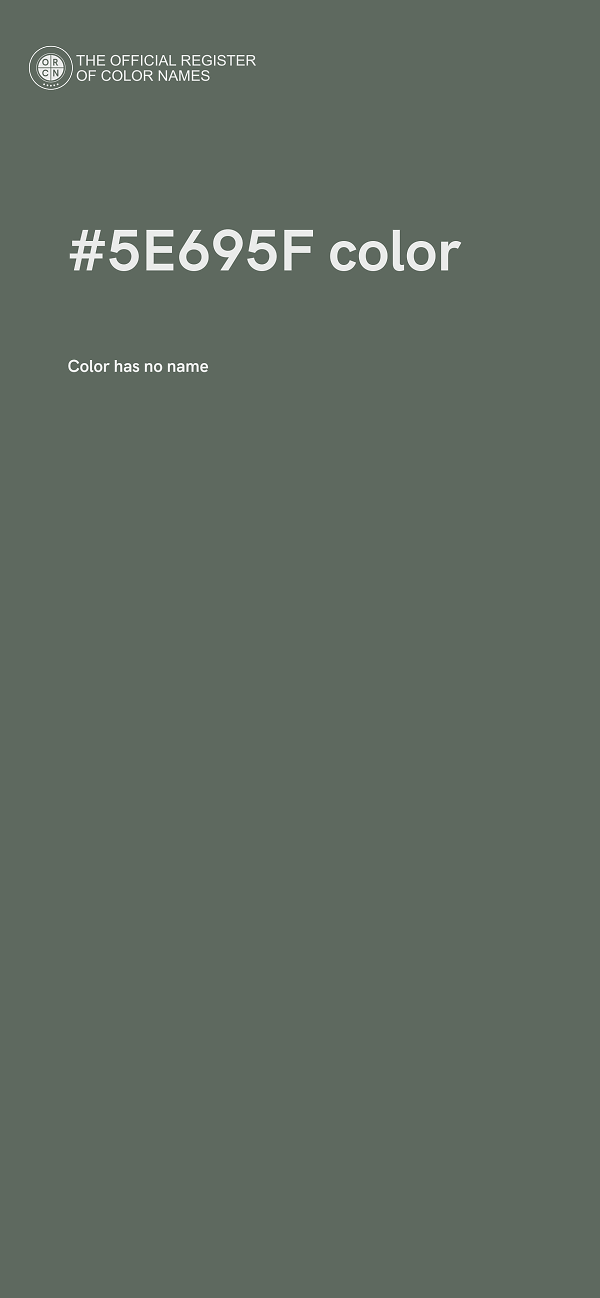 #5E695F color image