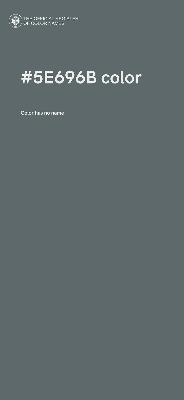 #5E696B color image