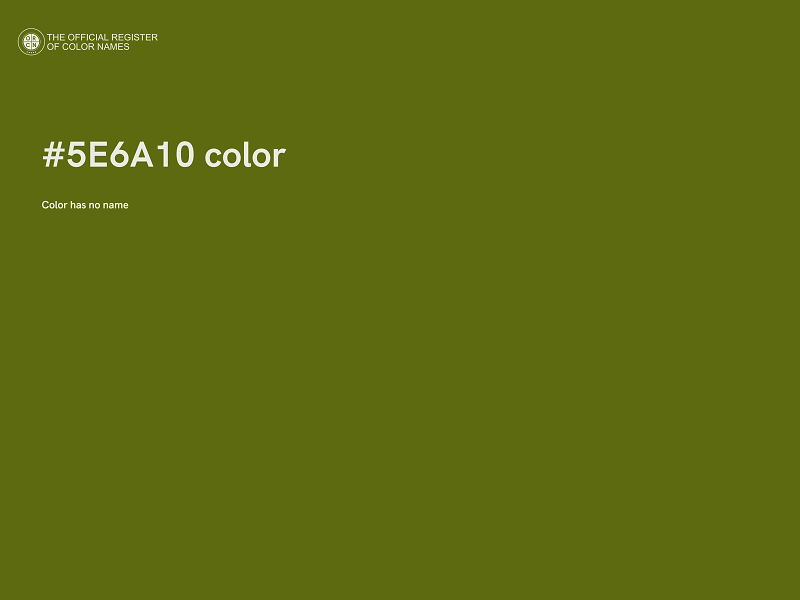 #5E6A10 color image