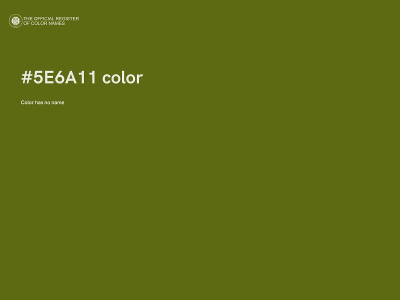 #5E6A11 color image