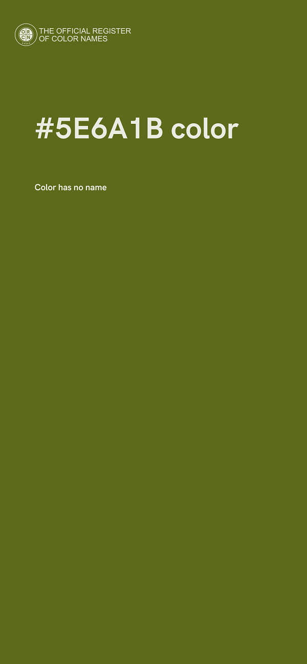 #5E6A1B color image