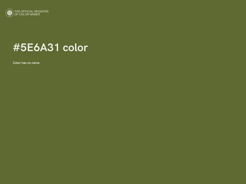 #5E6A31 color image