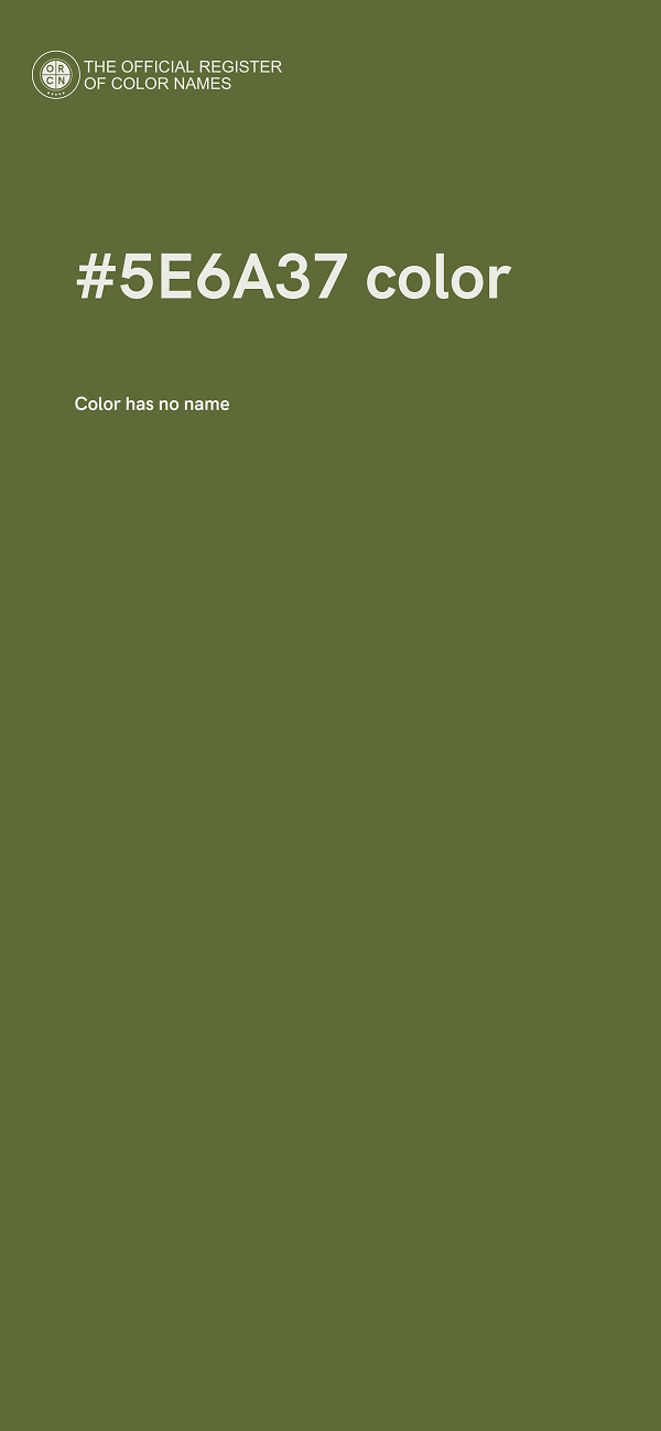 #5E6A37 color image