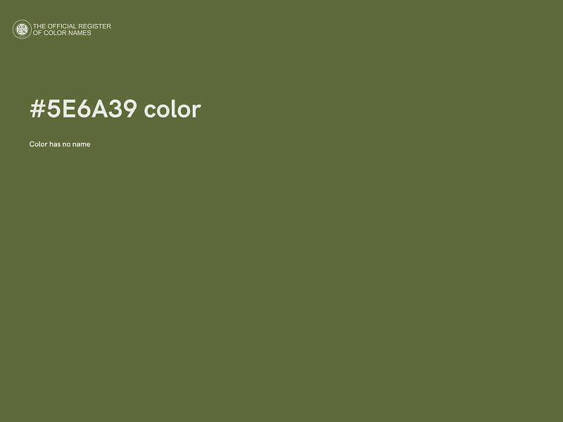 #5E6A39 color image