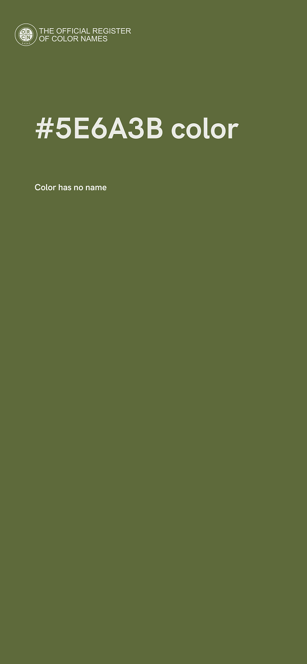 #5E6A3B color image
