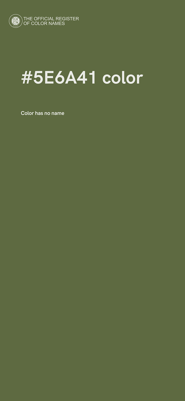 #5E6A41 color image