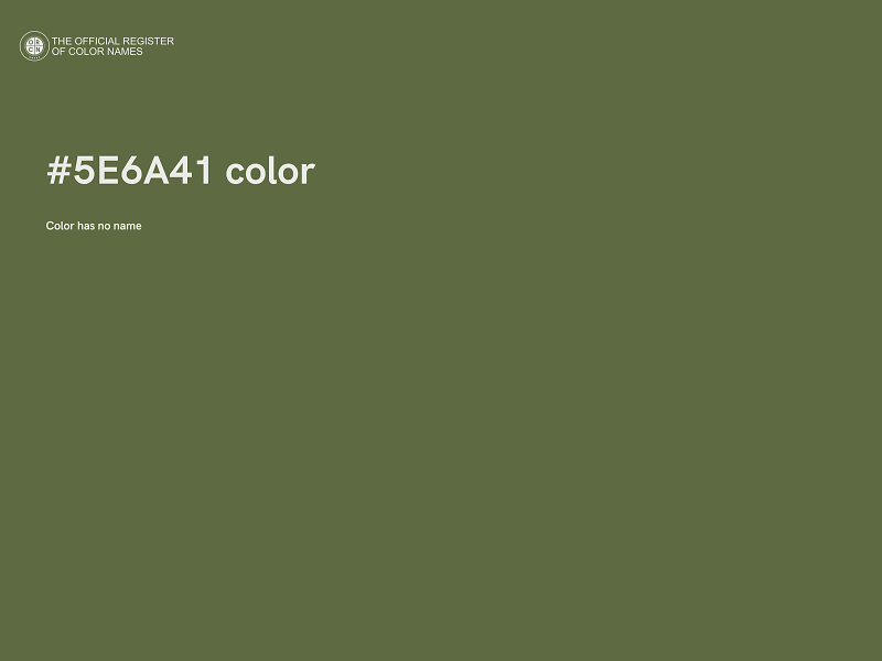 #5E6A41 color image