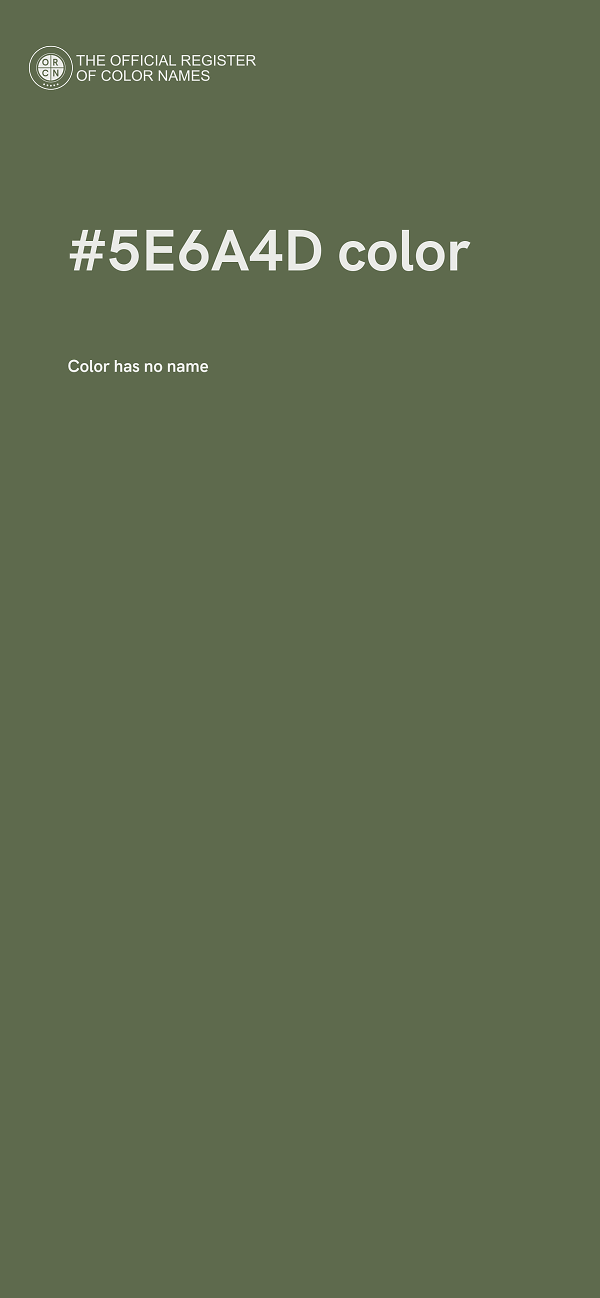 #5E6A4D color image