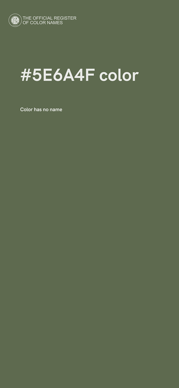#5E6A4F color image