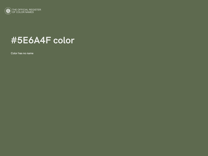 #5E6A4F color image