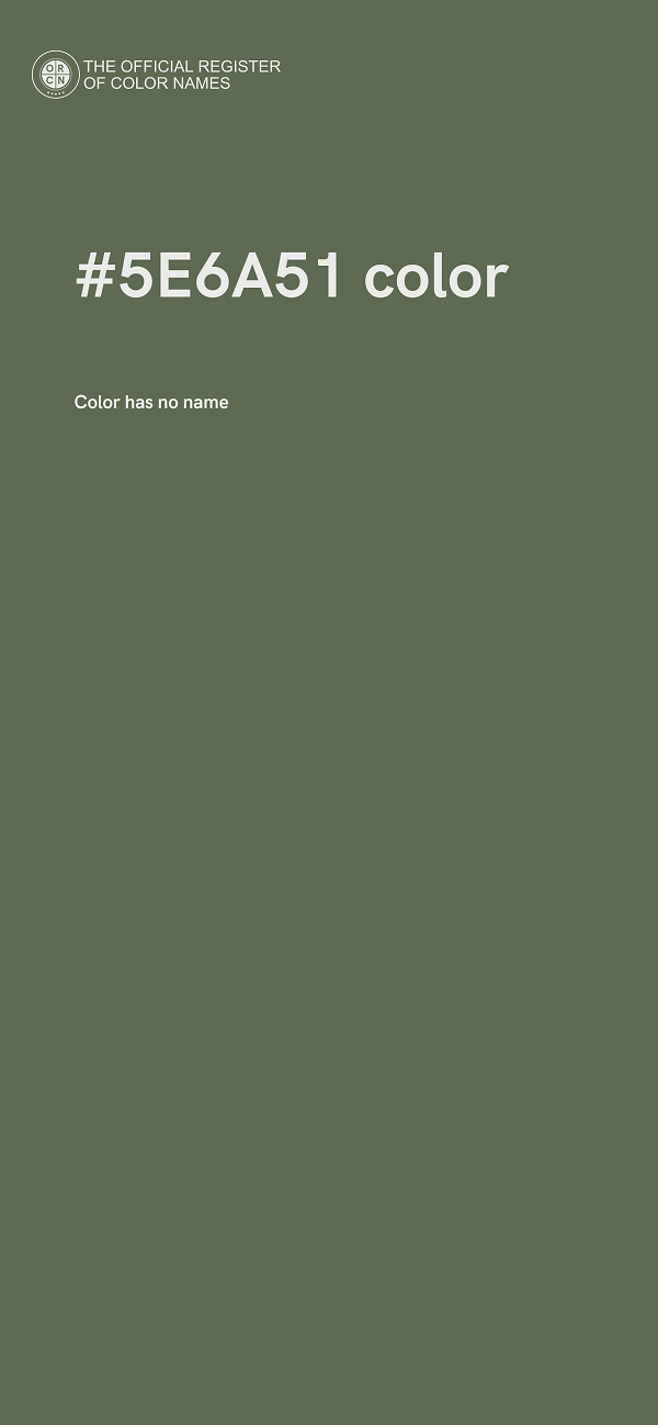 #5E6A51 color image