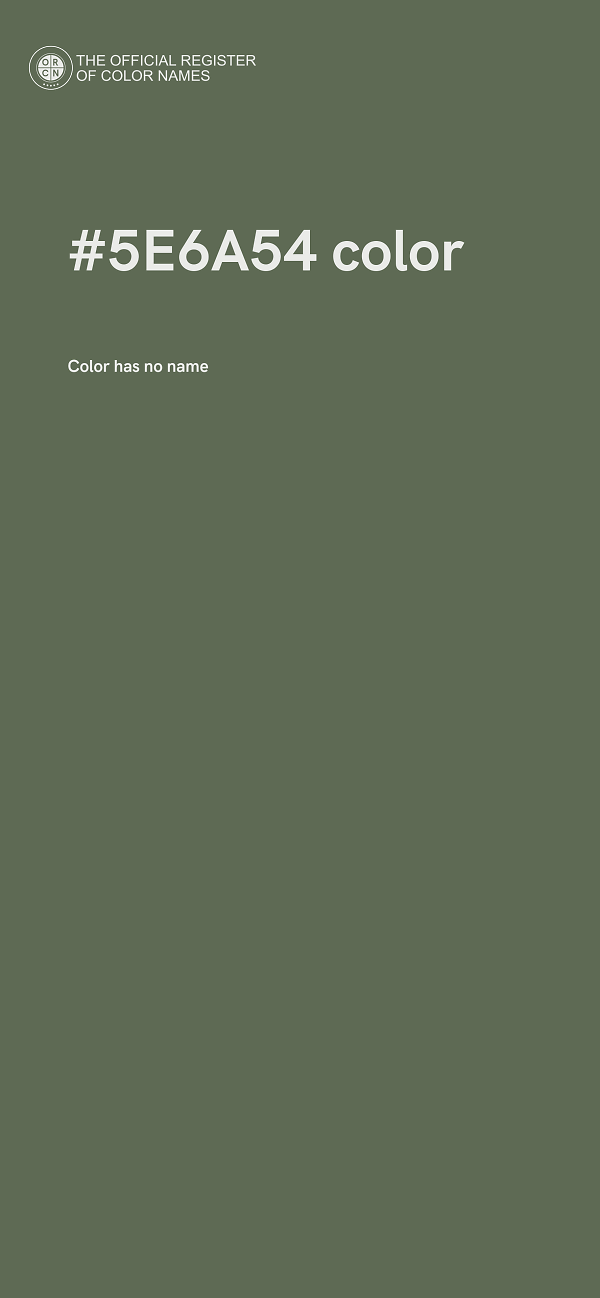 #5E6A54 color image