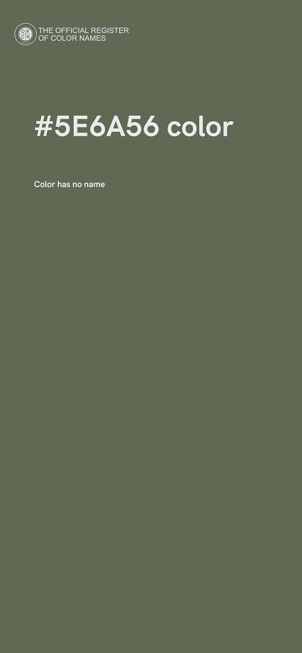 #5E6A56 color image