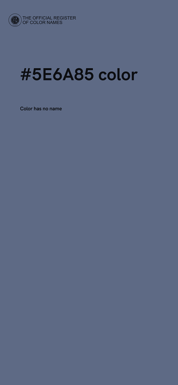 #5E6A85 color image
