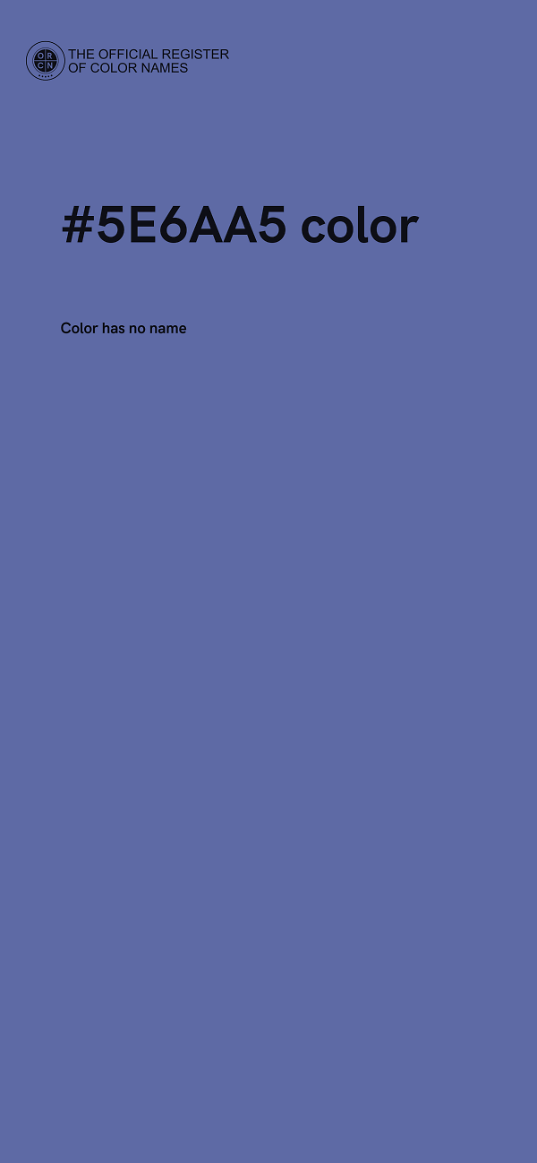 #5E6AA5 color image