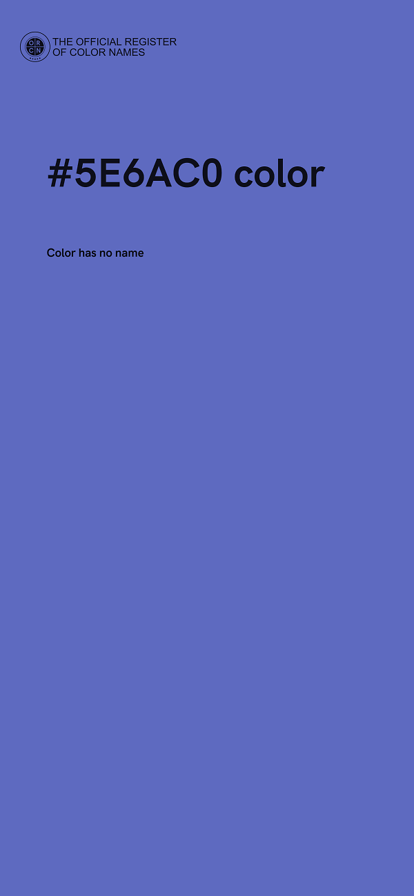 #5E6AC0 color image