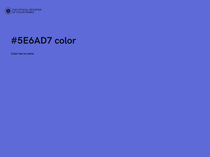 #5E6AD7 color image