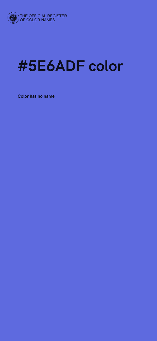 #5E6ADF color image