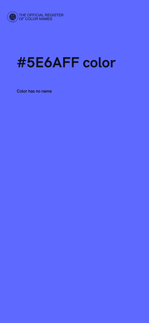 #5E6AFF color image