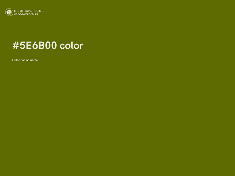 #5E6B00 color image
