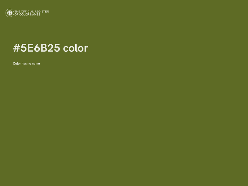 #5E6B25 color image