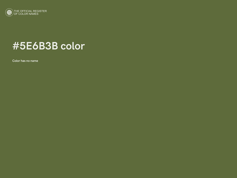 #5E6B3B color image