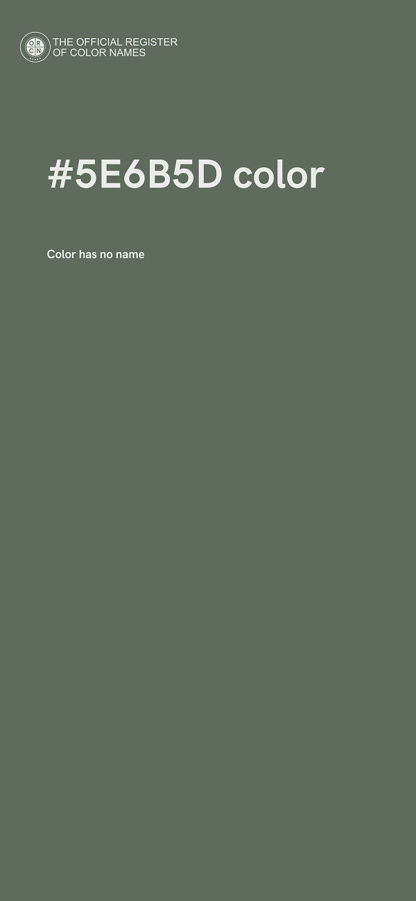 #5E6B5D color image