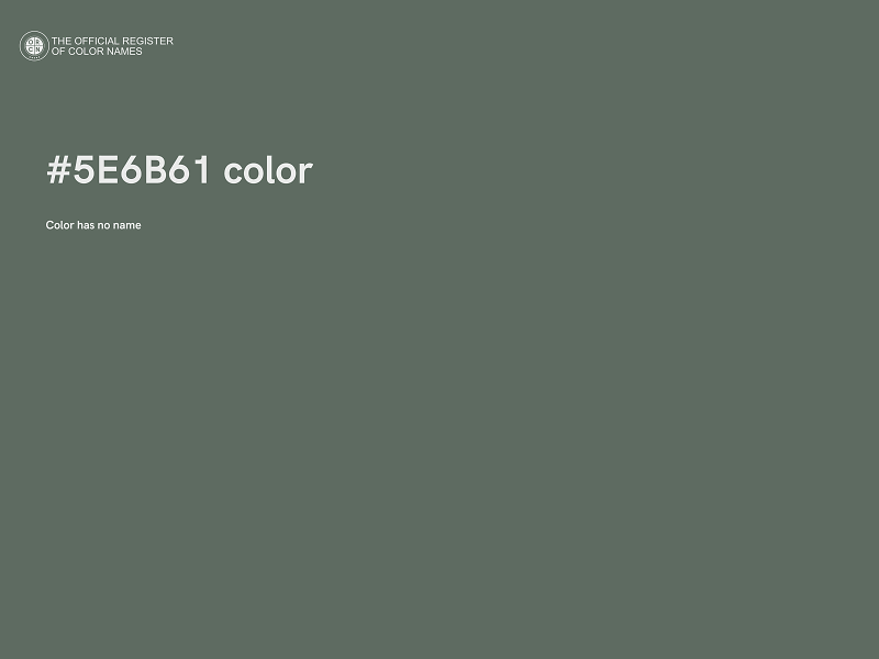 #5E6B61 color image