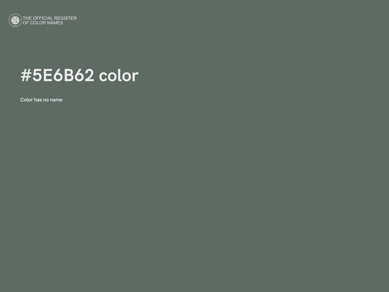 #5E6B62 color image