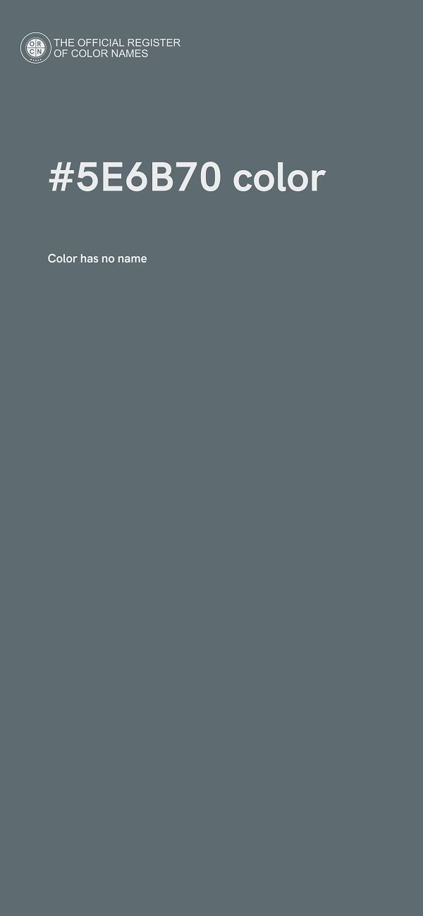 #5E6B70 color image