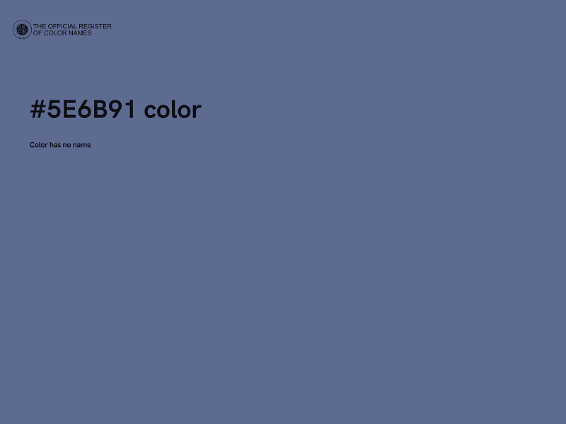 #5E6B91 color image