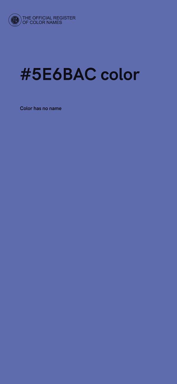 #5E6BAC color image