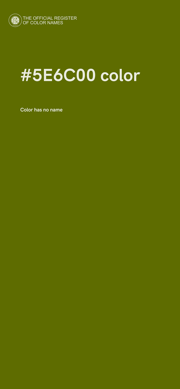 #5E6C00 color image