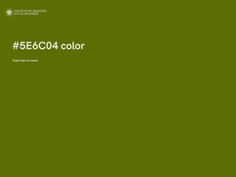 #5E6C04 color image
