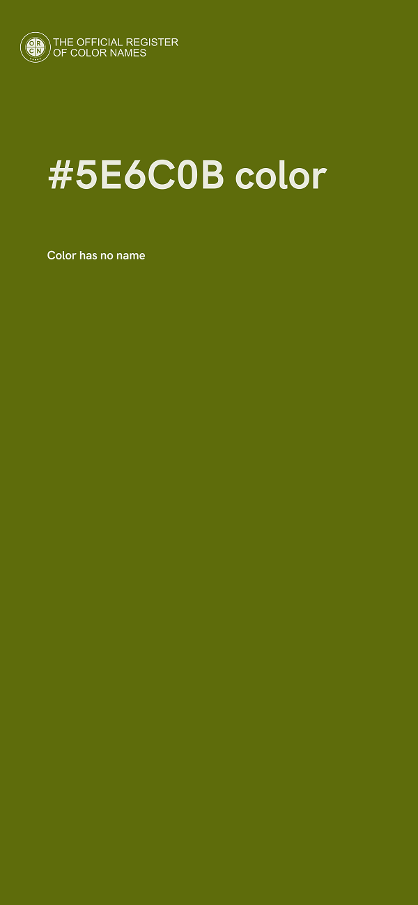#5E6C0B color image