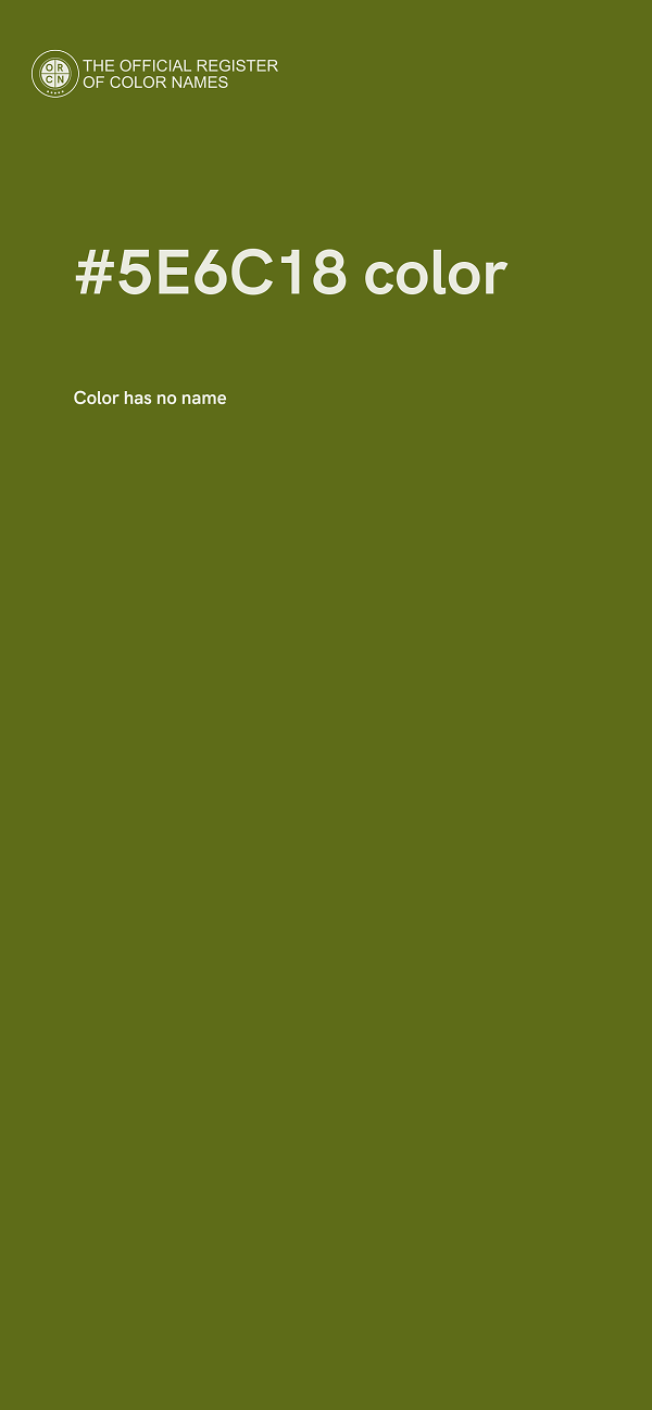 #5E6C18 color image