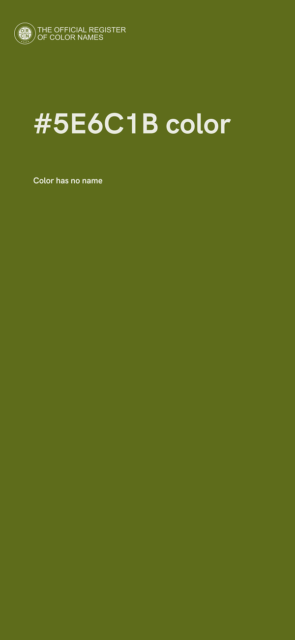 #5E6C1B color image