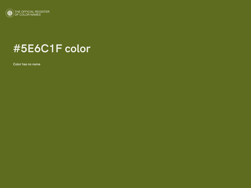 #5E6C1F color image