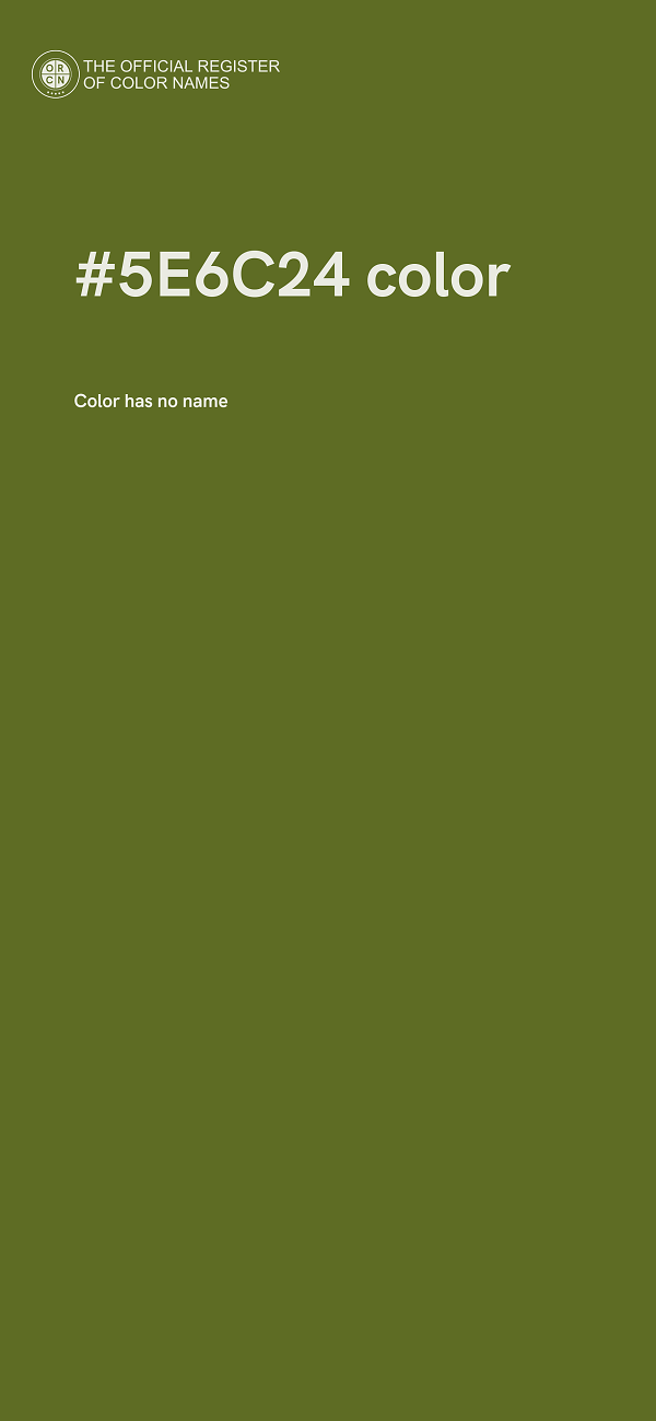 #5E6C24 color image