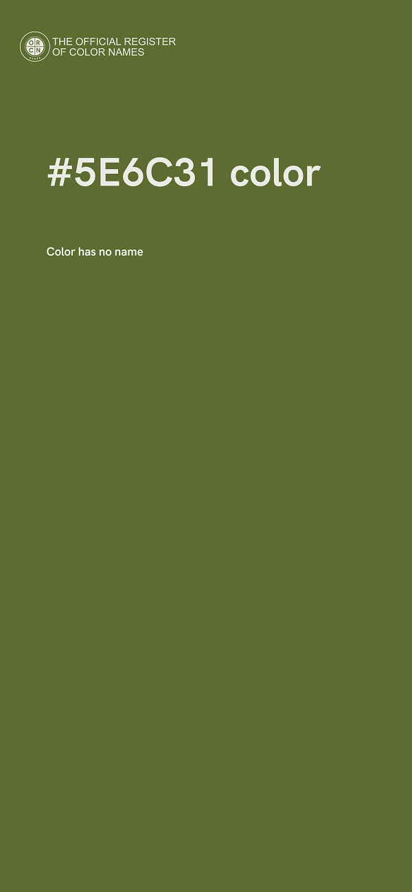 #5E6C31 color image