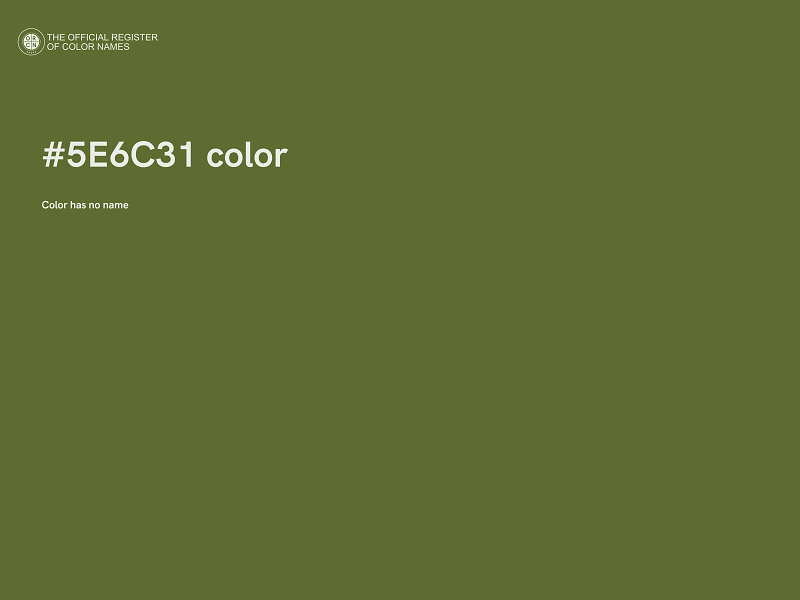 #5E6C31 color image