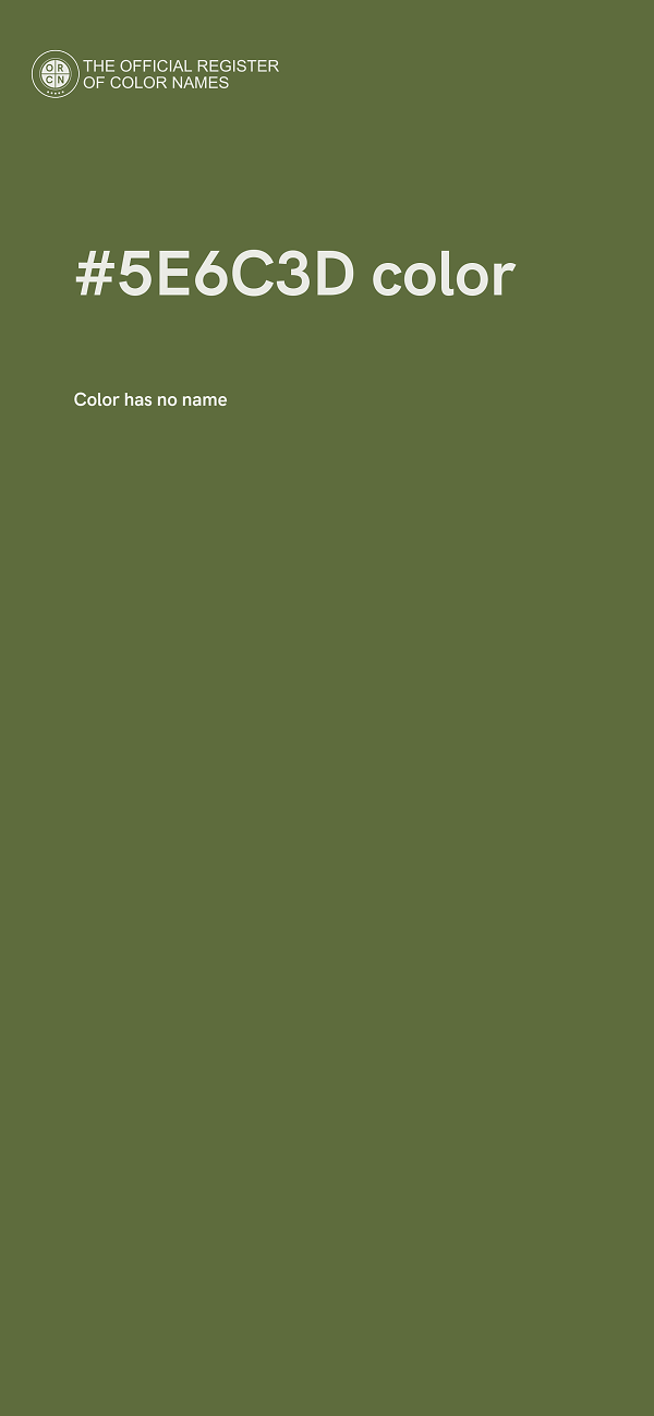 #5E6C3D color image