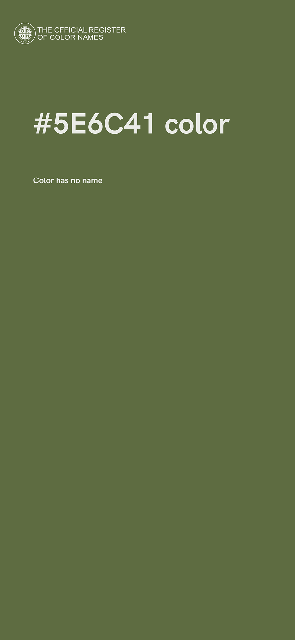 #5E6C41 color image