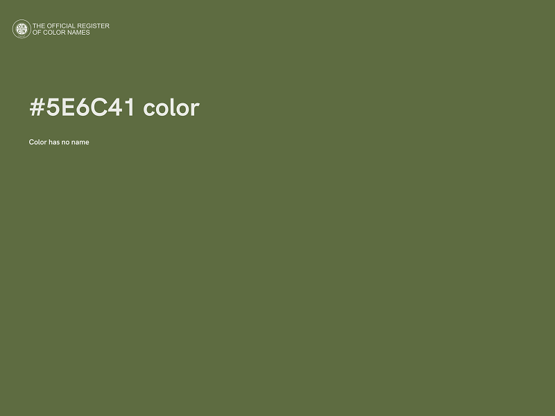 #5E6C41 color image